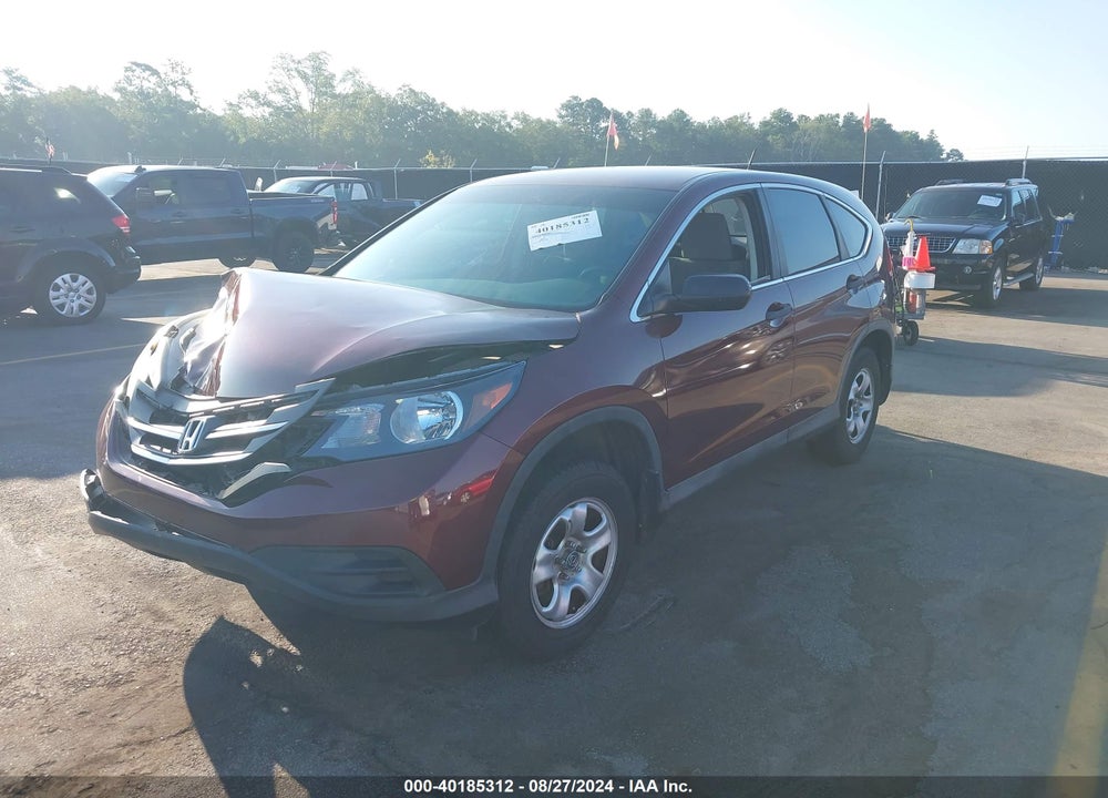 2012 HONDA CR-V LX VIN: 5J6RM4H3XCL045929