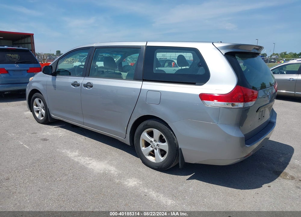2011 TOYOTA SIENNA BASE V6 VIN: 5TDZK3DC3BS120706