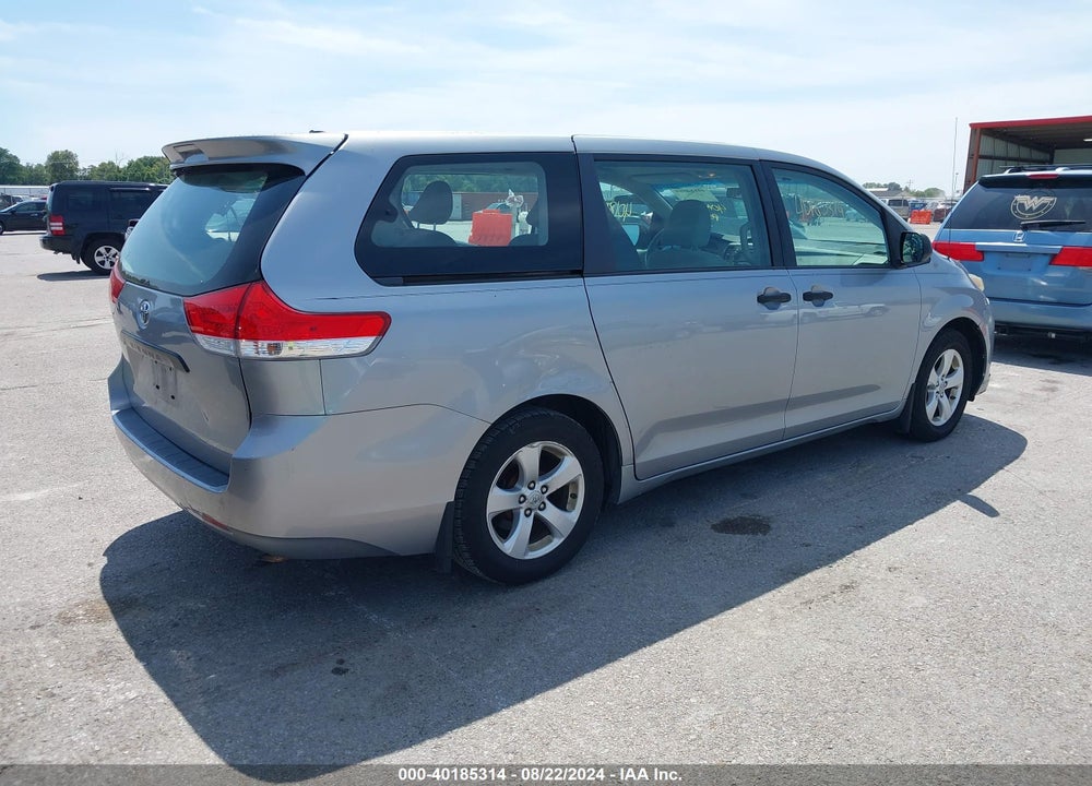 2011 TOYOTA SIENNA BASE V6 VIN: 5TDZK3DC3BS120706