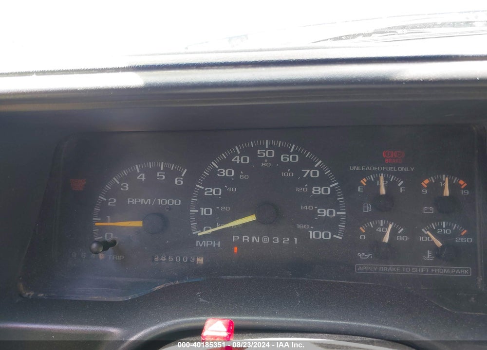 1998 CHEVROLET K1500 FLEETSIDE VIN: 1GCEK19R8WR132449