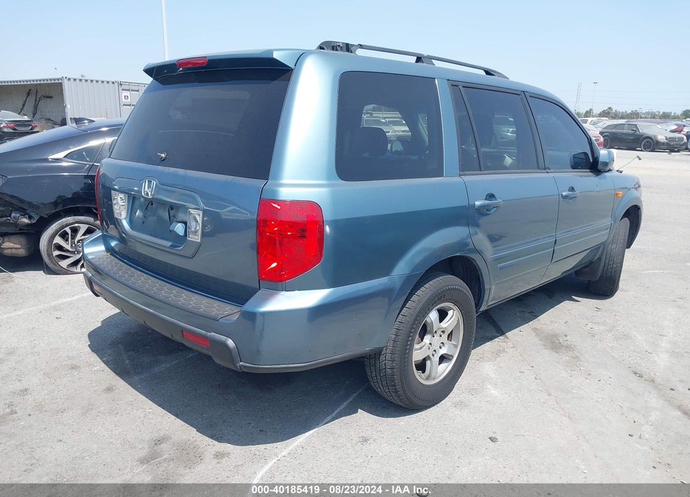 2007 HONDA PILOT EX-L VIN: 5FNYF28707B043716