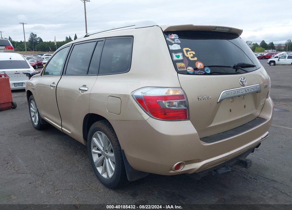 2008 TOYOTA HIGHLANDER HYBRID LIMITED VIN: JTEEW44A182009834