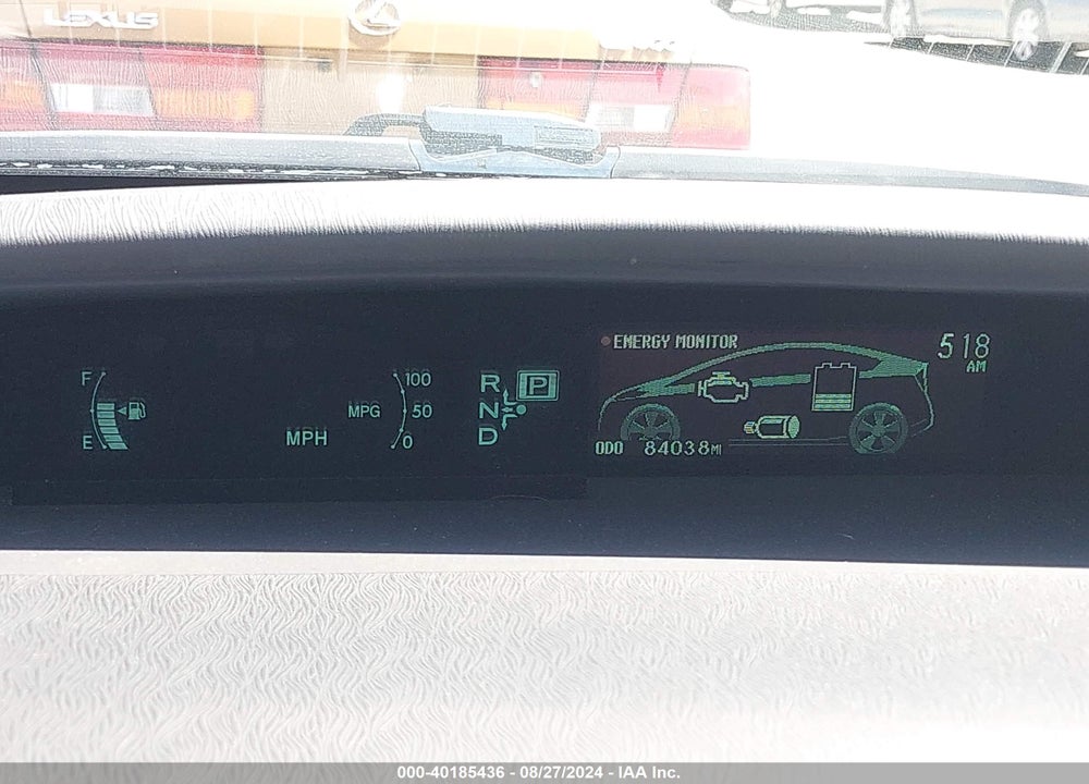 2011 TOYOTA PRIUS THREE VIN: JTDKN3DU8B0321747