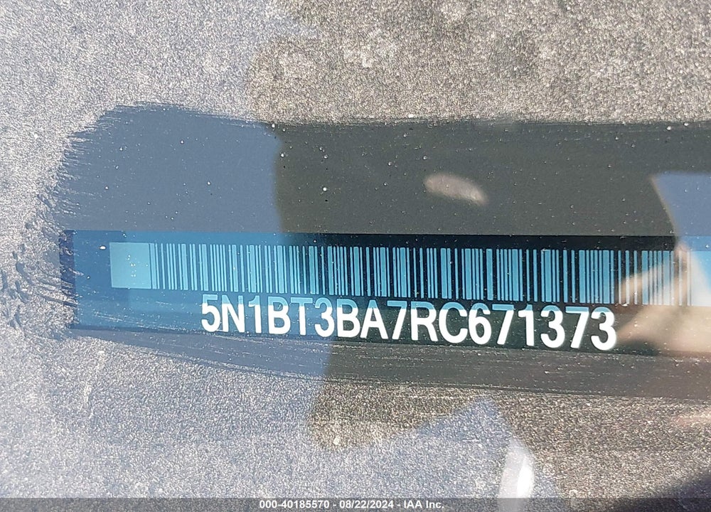 2024 NISSAN ROGUE SV FWD VIN: 5N1BT3BA7RC671373
