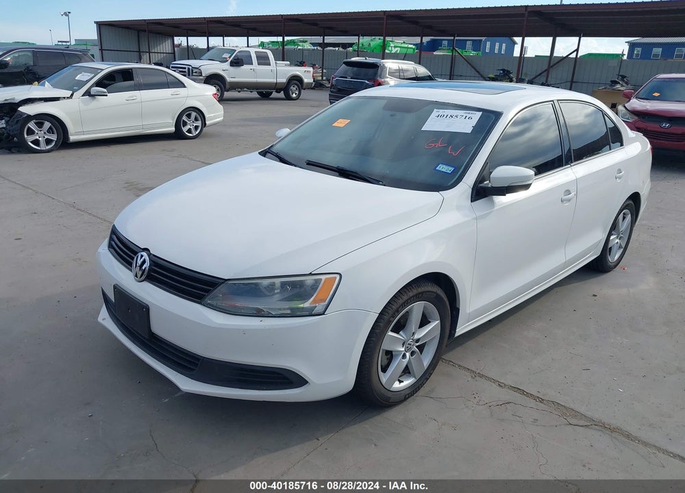 2012 VOLKSWAGEN JETTA 2.0L TDI VIN: 3VW3L7AJ3CM374301