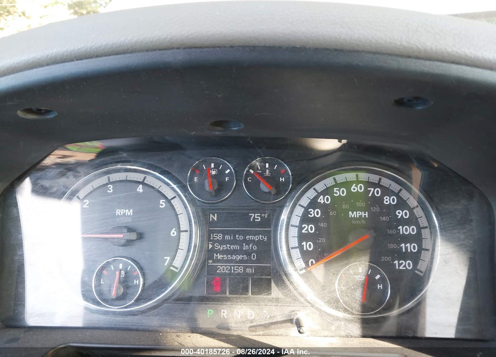 2009 DODGE RAM 1500 SLT/SPORT/TRX VIN: 1D3HB18T29S738327
