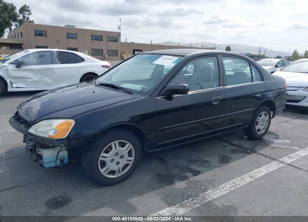 2001 HONDA CIVIC VIN: 2HGES16291H596741
