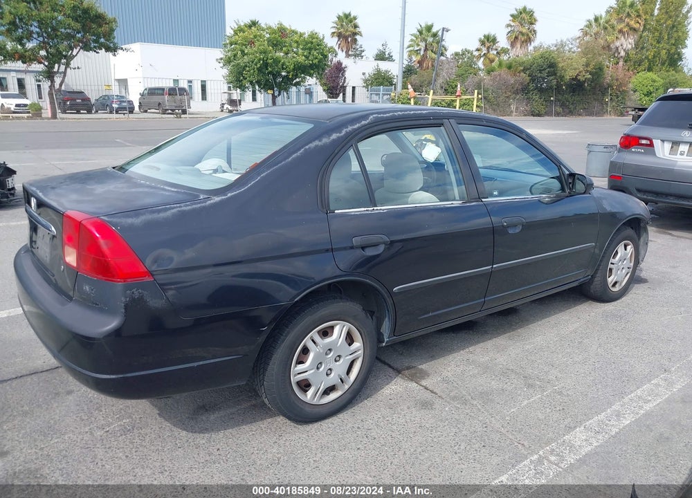 2001 HONDA CIVIC VIN: 2HGES16291H596741