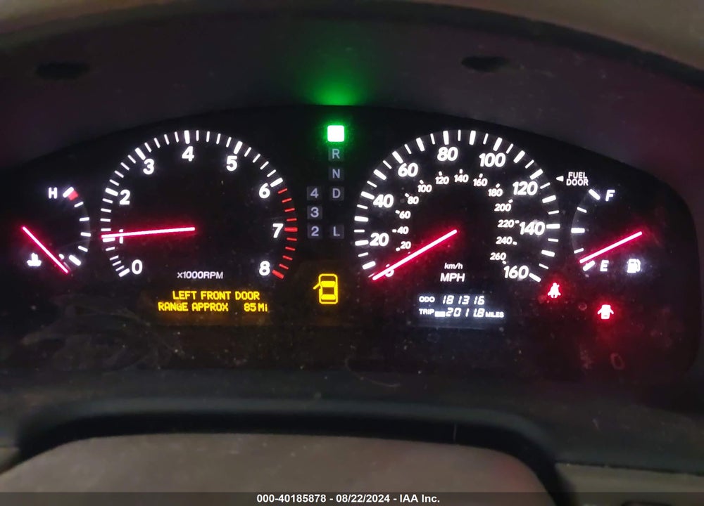 2002 LEXUS LS 430 VIN: JTHBN30F220053459