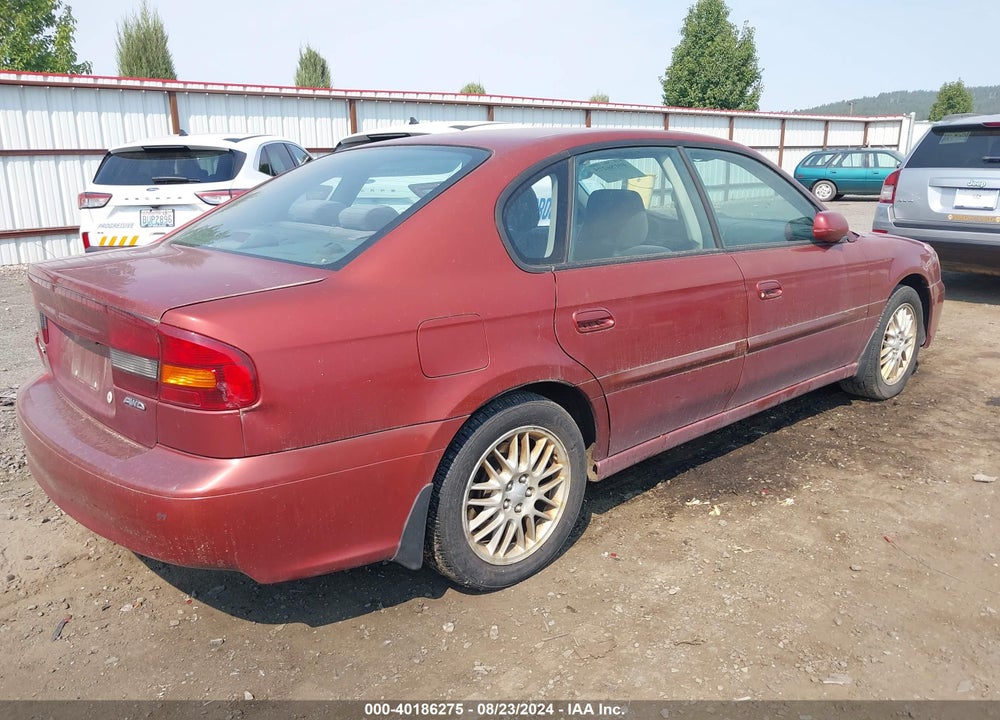 2004 SUBARU LEGACY VIN: 4S3BE625847211904