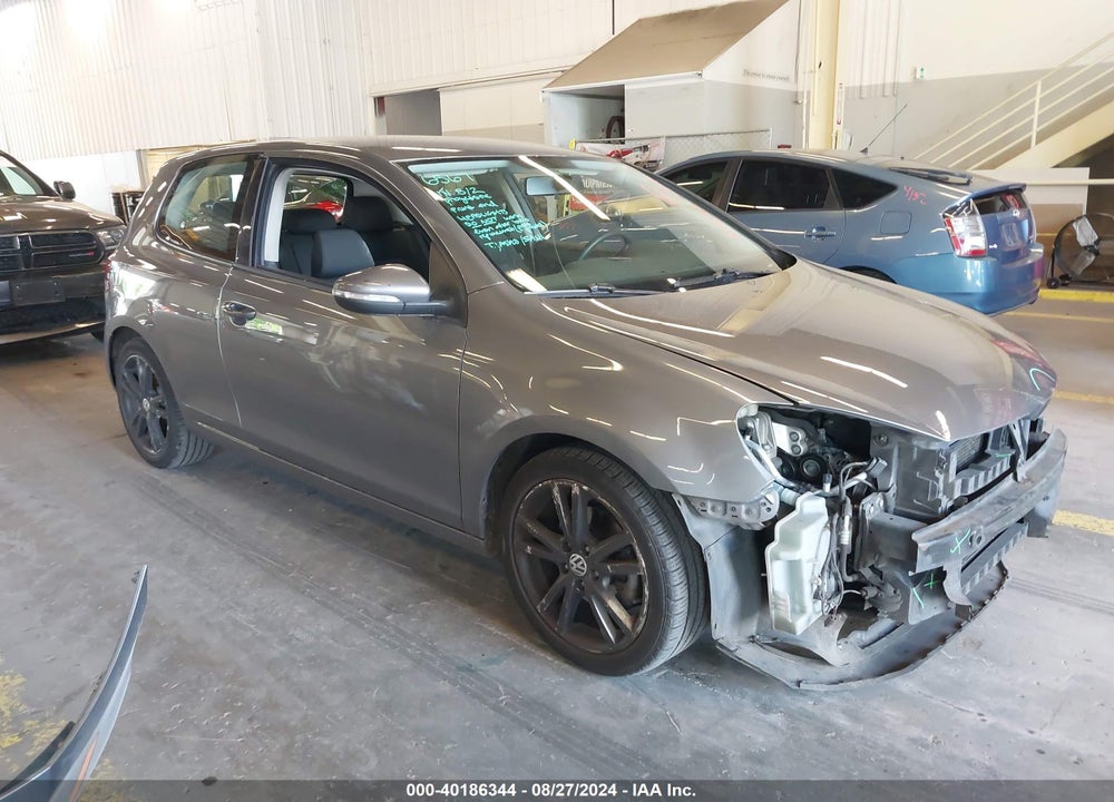 2012 VOLKSWAGEN GOLF 2.5L 2-DOOR VIN: WVWAB7AJ0CW200957