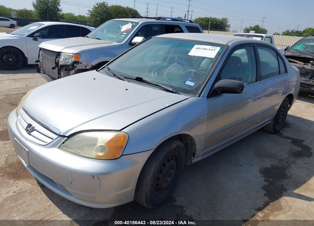 2002 HONDA CIVIC LX VIN: 1HGES16512L062955