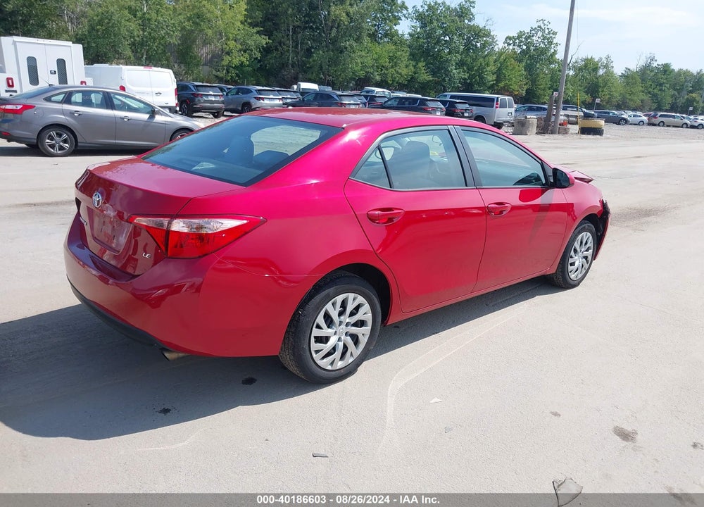 2019 TOYOTA COROLLA LE VIN: 2T1BURHE9KC130403