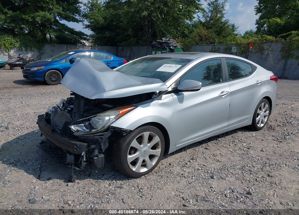 2013 HYUNDAI ELANTRA LIMITED VIN: 5NPDH4AE1DH430124