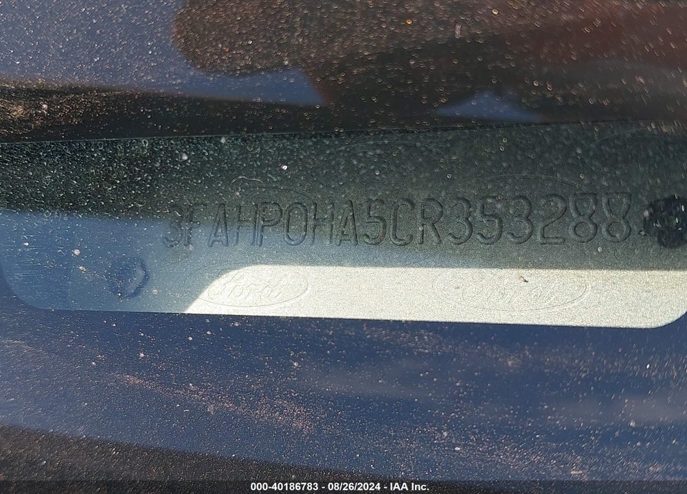 2012 FORD FUSION SE VIN: 3FAHP0HA5CR353288