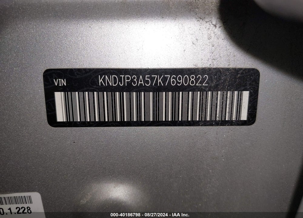 2019 KIA SOUL VIN: KNDJP3A57K7690822