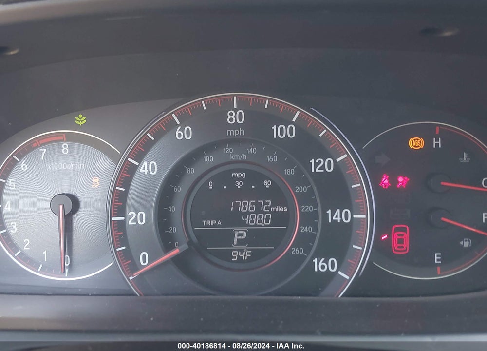 2016 HONDA ACCORD SPORT VIN: 1HGCR2F58GA148968