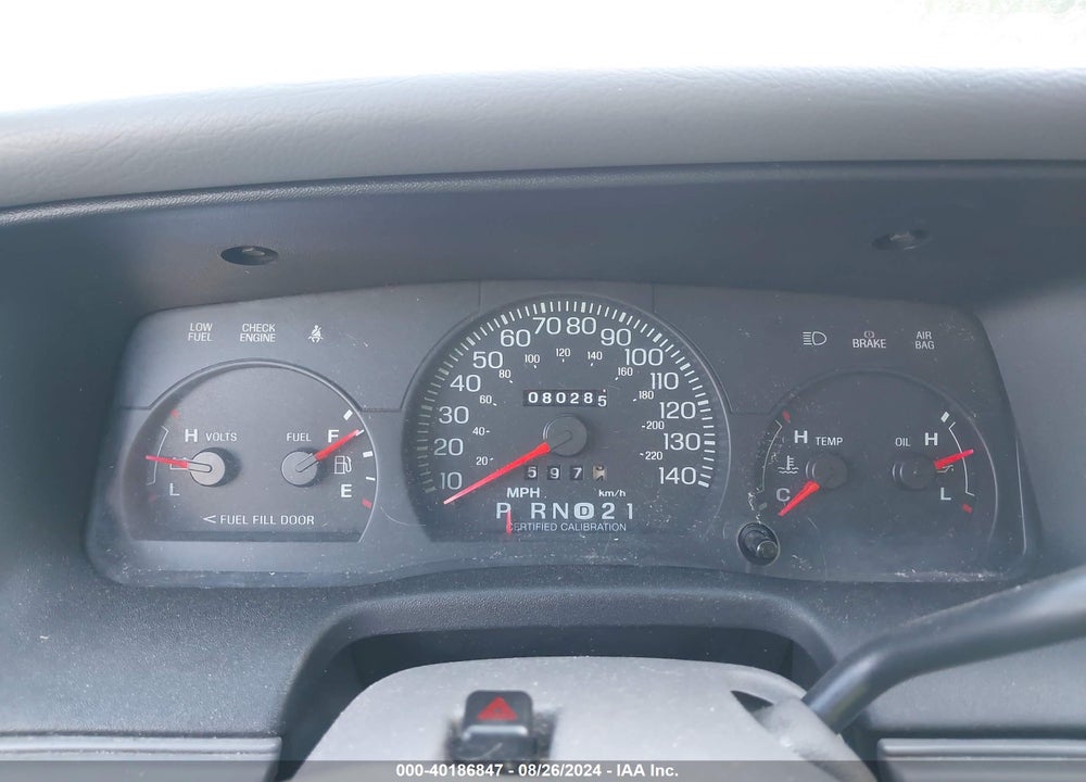 1999 FORD CROWN VICTORIA POLICE INTERCEPTOR VIN: 2FAFP71W9XX111620