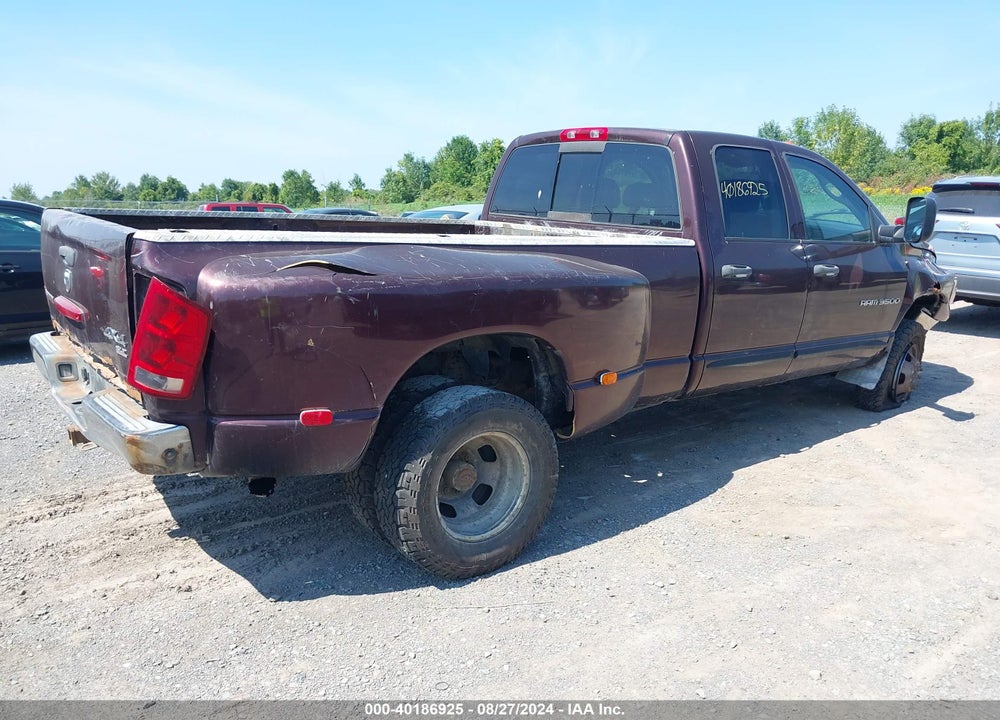 2005 DODGE RAM 3500 SLT/LARAMIE VIN: 3D7MS48C25G803841