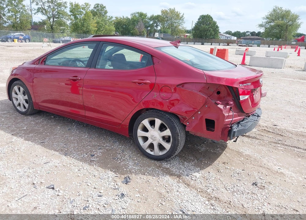 2012 HYUNDAI ELANTRA LIMITED (ULSAN PLANT) VIN: KMHDH4AE2CU480613