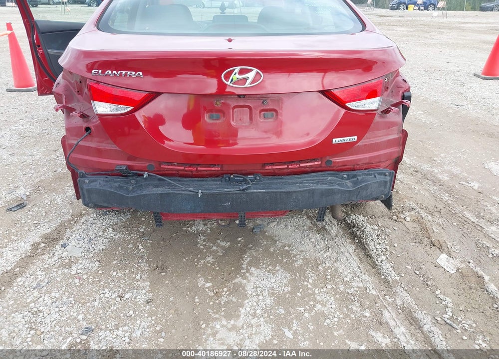 2012 HYUNDAI ELANTRA LIMITED (ULSAN PLANT) VIN: KMHDH4AE2CU480613