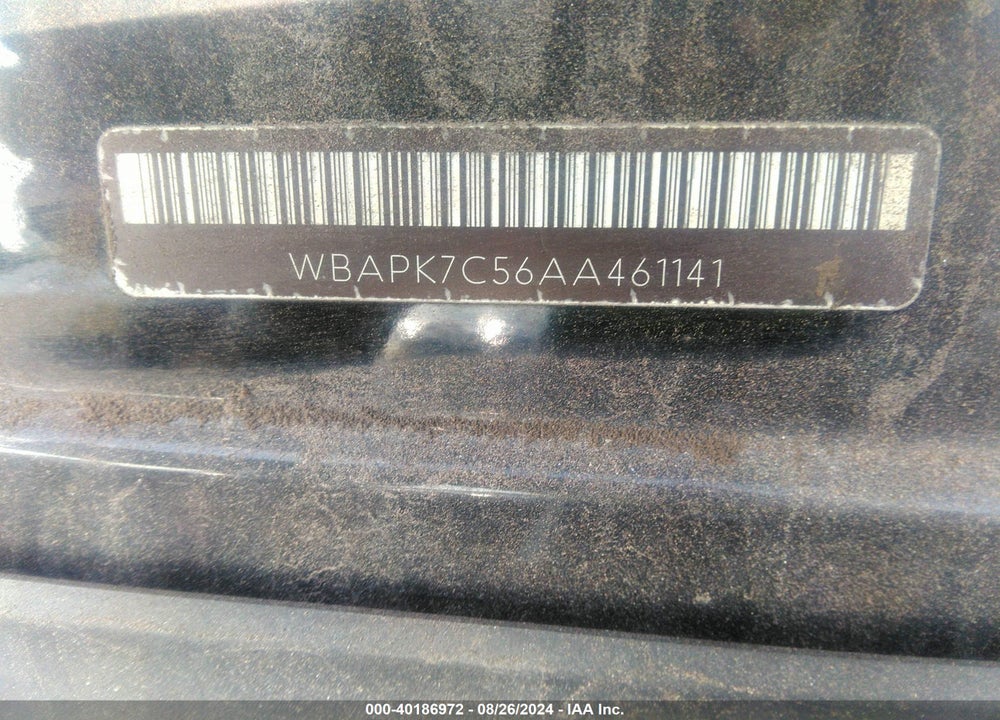 2010 BMW 328I VIN: WBAPK7C56AA461141