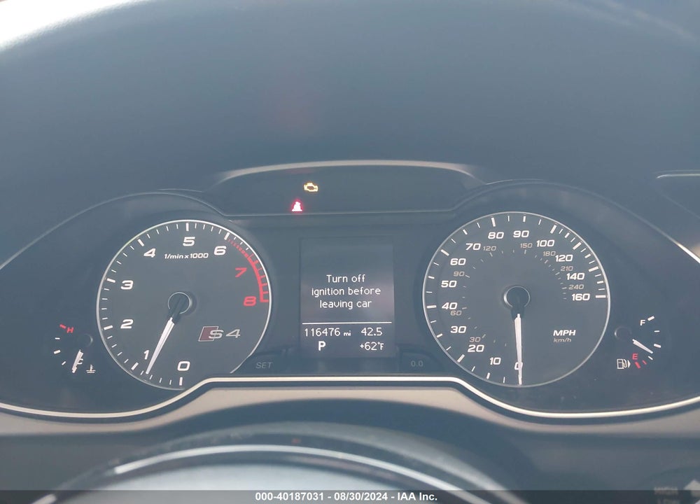 2014 AUDI S4 3.0T PREMIUM PLUS VIN: WAUBGAFL9EA019527