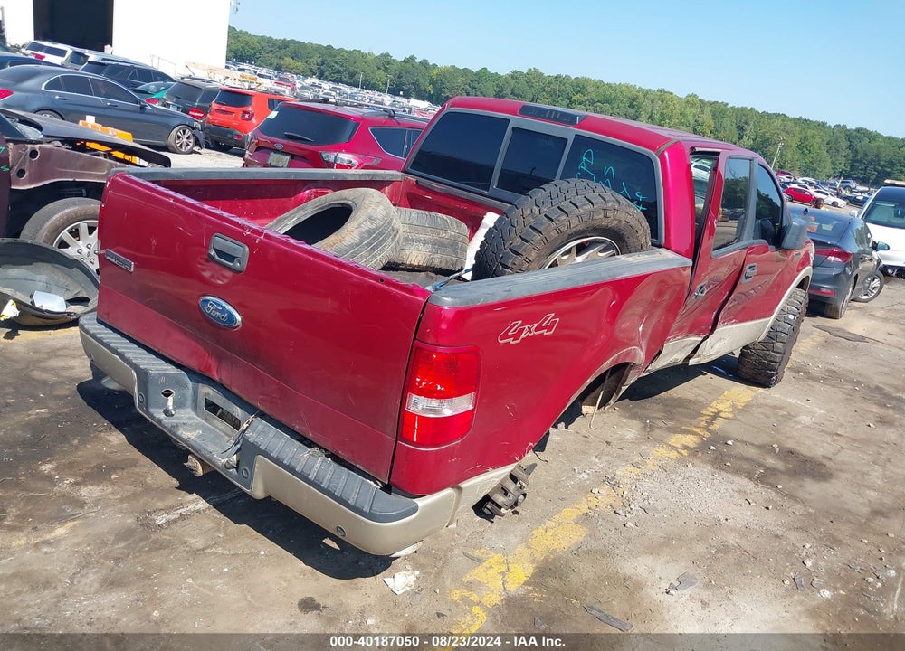2008 FORD F-150 LARIAT VIN: 1FTPW14V48KC12635