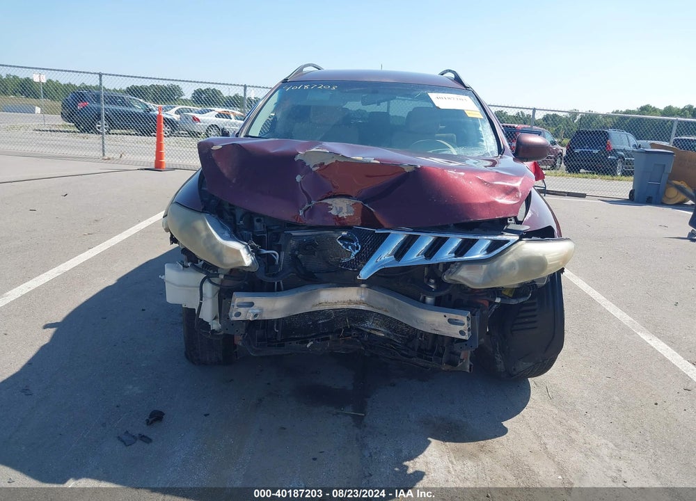 2009 NISSAN MURANO S VIN: JN8AZ18W49W145212