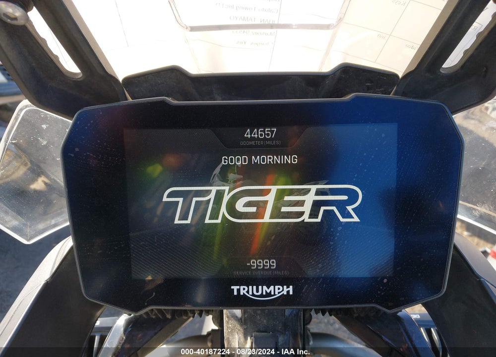 2022 TRIUMPH MOTORCYCLE TIGER 900 GT VIN: SMTE62DF3NTAW8138