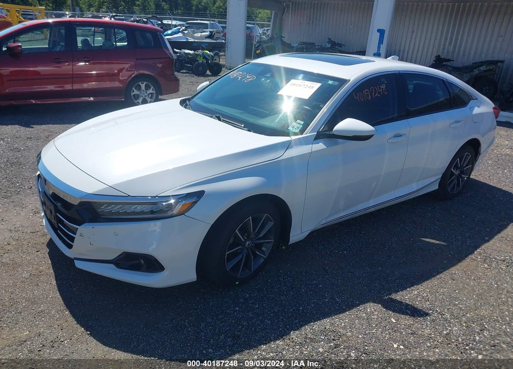 2021 HONDA ACCORD EX-L VIN: 1HGCV1F5XMA117786
