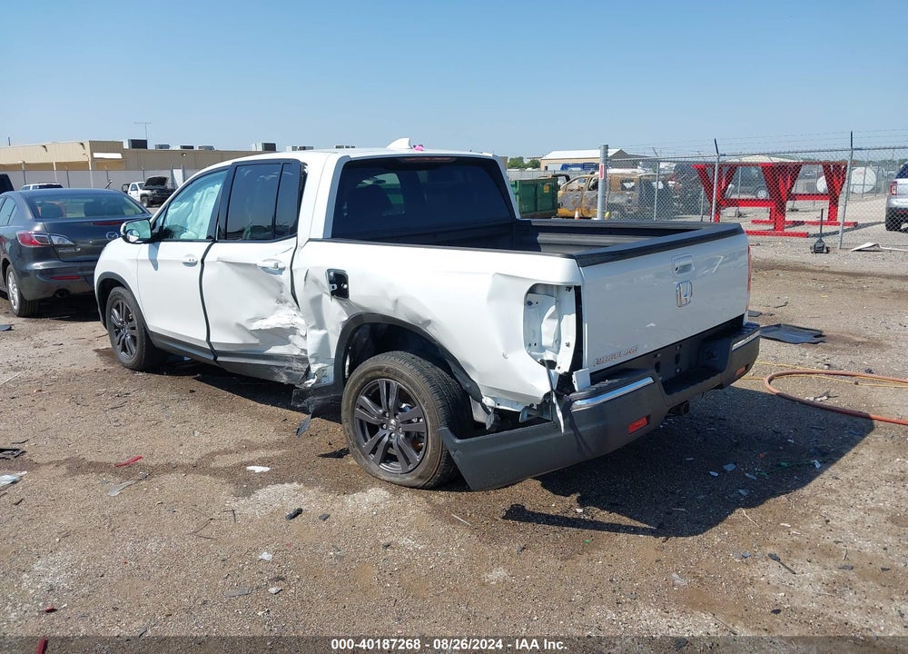 2020 HONDA RIDGELINE 2WD SPORT VIN: 5FPYK2F10LB000165