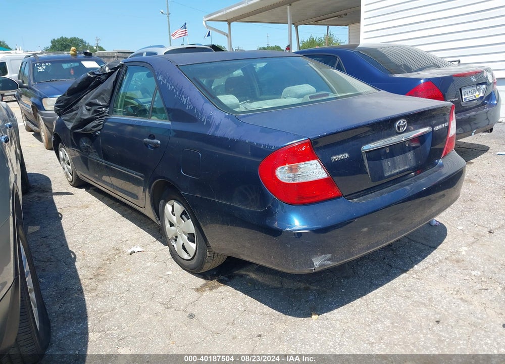 2002 TOYOTA CAMRY VIN: 4T1BE32K52U537190