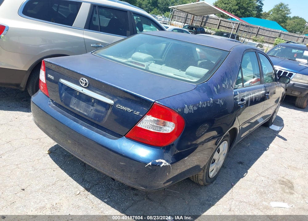 2002 TOYOTA CAMRY VIN: 4T1BE32K52U537190