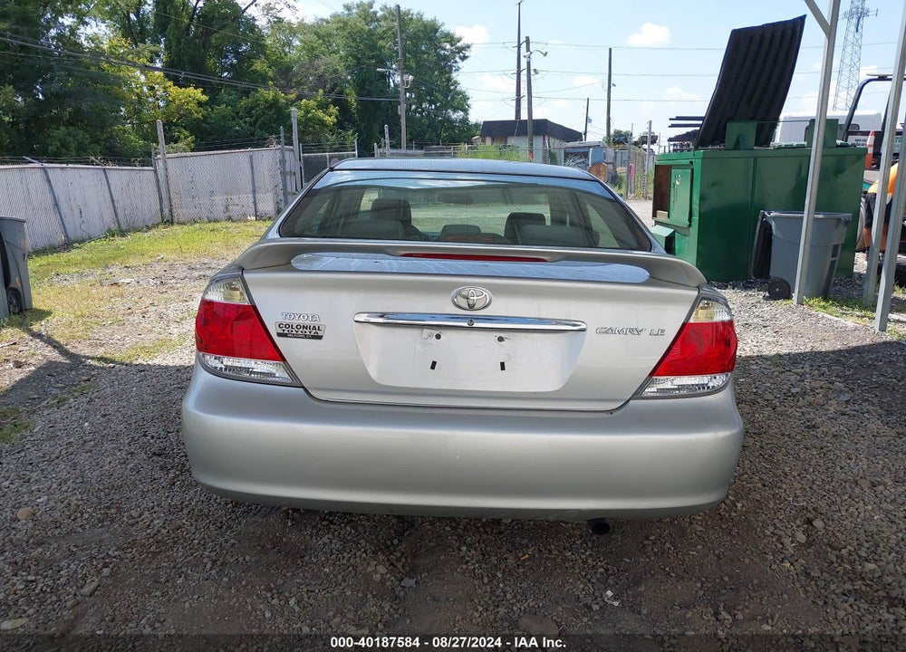 2005 TOYOTA CAMRY LE VIN: 4T1BE32K45U615687