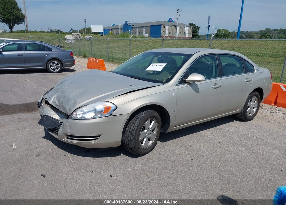 2008 CHEVROLET IMPALA LT VIN: 2G1WT58K381379119