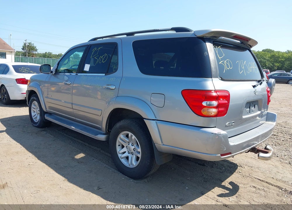 2001 TOYOTA SEQUOIA LIMITED V8 VIN: 5TDBT48A21S014050
