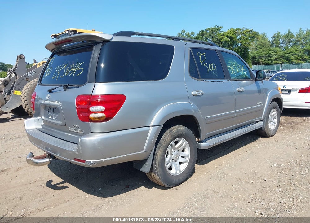 2001 TOYOTA SEQUOIA LIMITED V8 VIN: 5TDBT48A21S014050