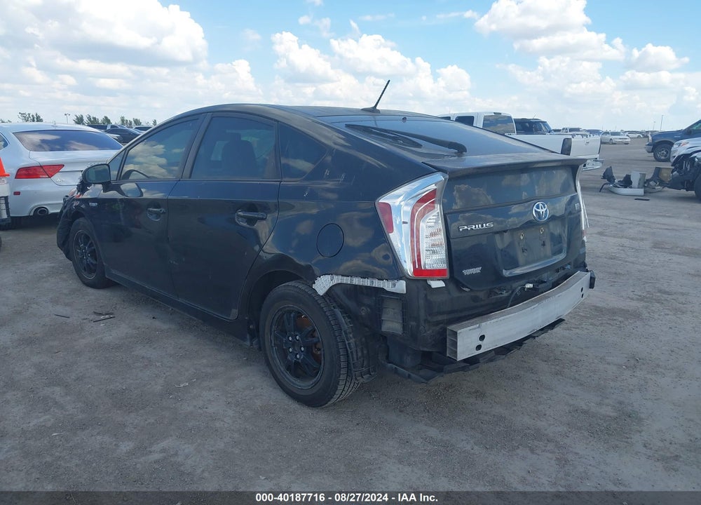 2013 TOYOTA PRIUS THREE VIN: JTDKN3DU8D0344254