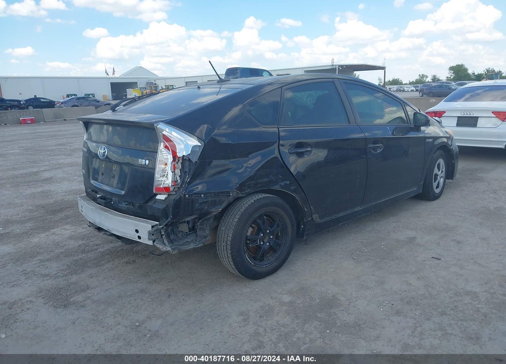 2013 TOYOTA PRIUS THREE VIN: JTDKN3DU8D0344254