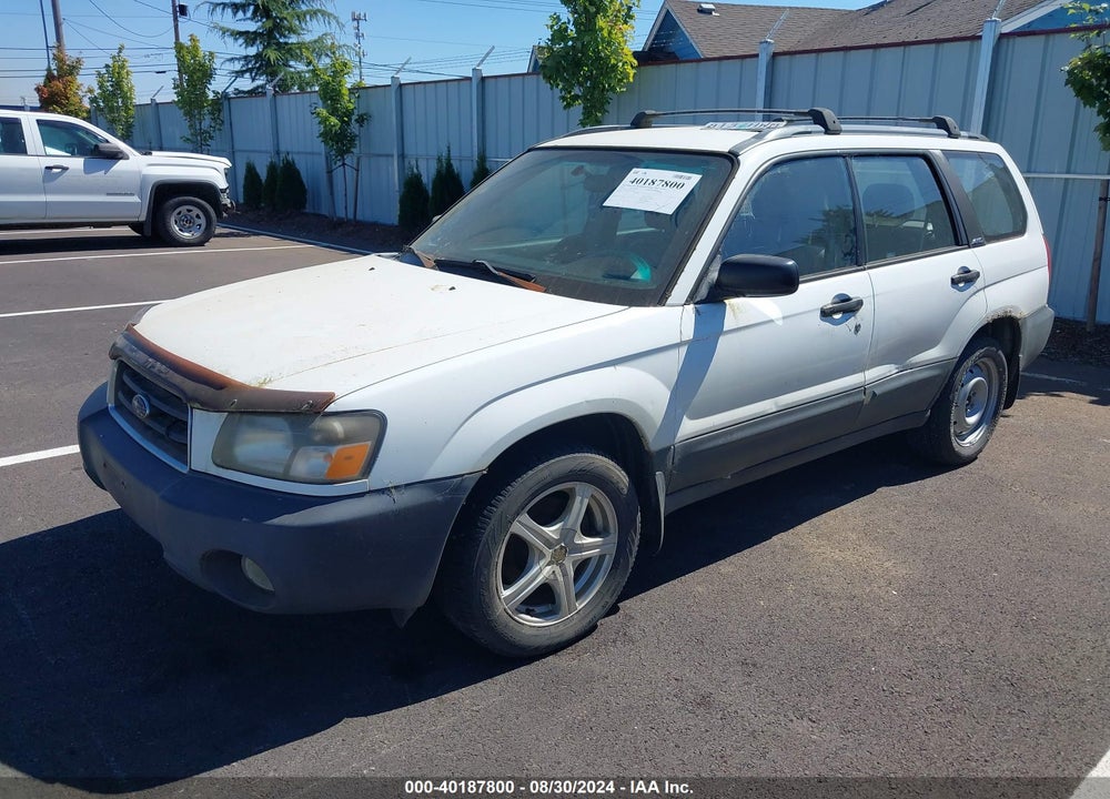 2004 SUBARU FORESTER 2.5X VIN: JF1SG63664H730242