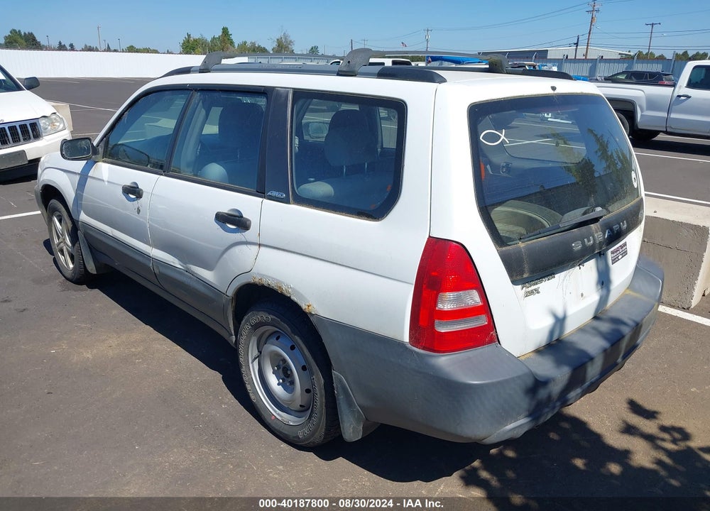 2004 SUBARU FORESTER 2.5X VIN: JF1SG63664H730242