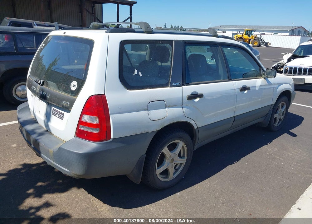 2004 SUBARU FORESTER 2.5X VIN: JF1SG63664H730242