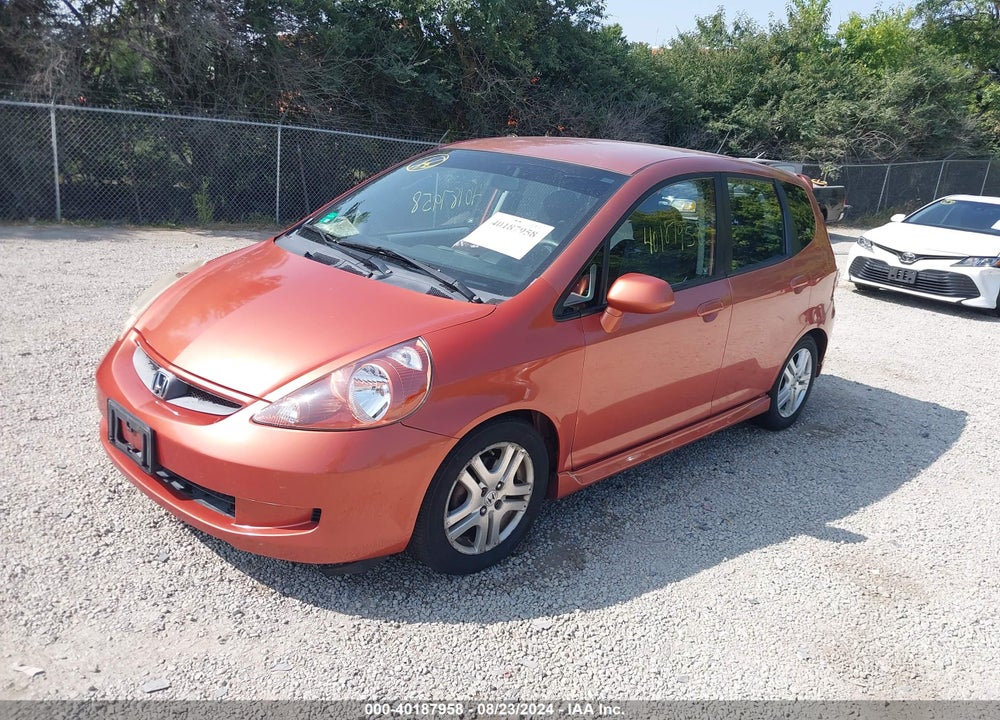 2008 HONDA FIT SPORT VIN: JHMGD38638S013224