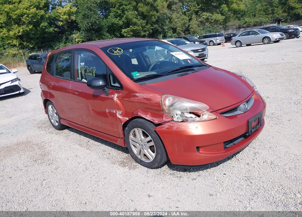 2008 HONDA FIT SPORT VIN: JHMGD38638S013224