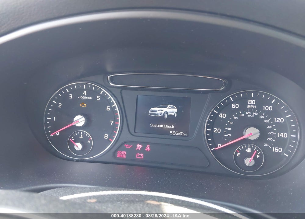 2019 KIA SORENTO 3.3L LX VIN: 5XYPGDA52KG564340