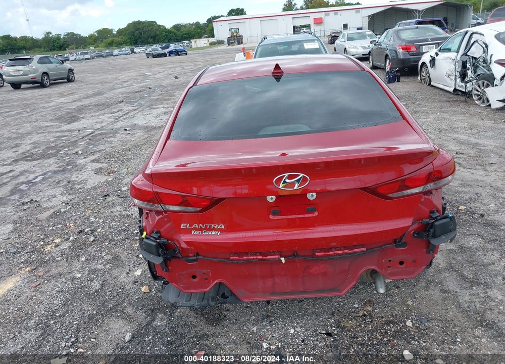 2018 HYUNDAI ELANTRA SEL VIN: KMHD84LF6JU614235
