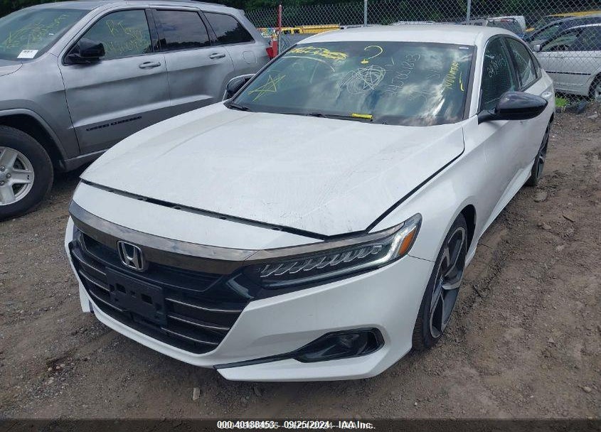 2021 HONDA ACCORD SPORT VIN: 1HGCV1F30MA084831