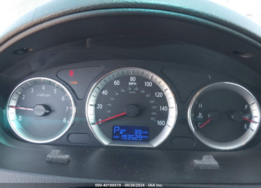 2010 HYUNDAI SONATA SE VIN: 5NPEU4AC1AH598551