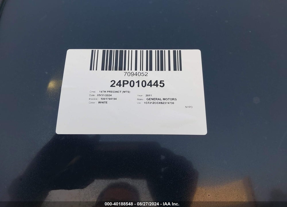 2011 GMC SIERRA 2500HD WORK TRUCK VIN: 1GT21ZCGXBZ274730